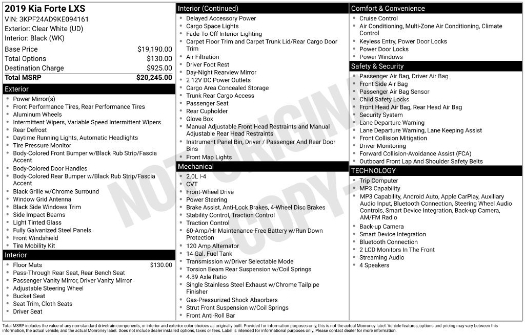 Used 2019 Kia Forte LXS FWD image 29