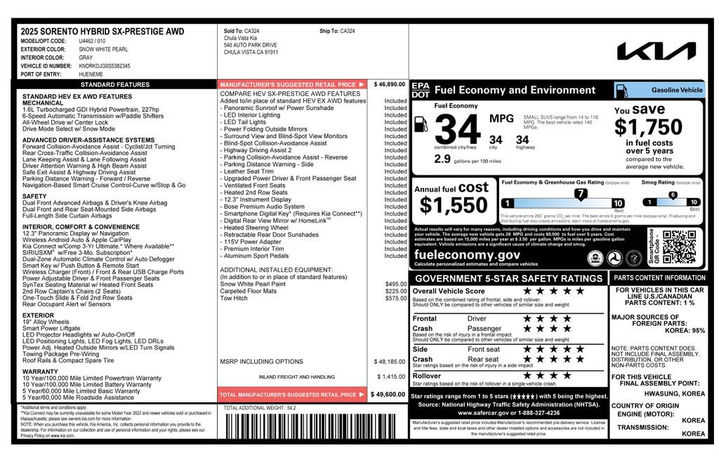 Used 2025 Kia Sorento SX Prestige image 4