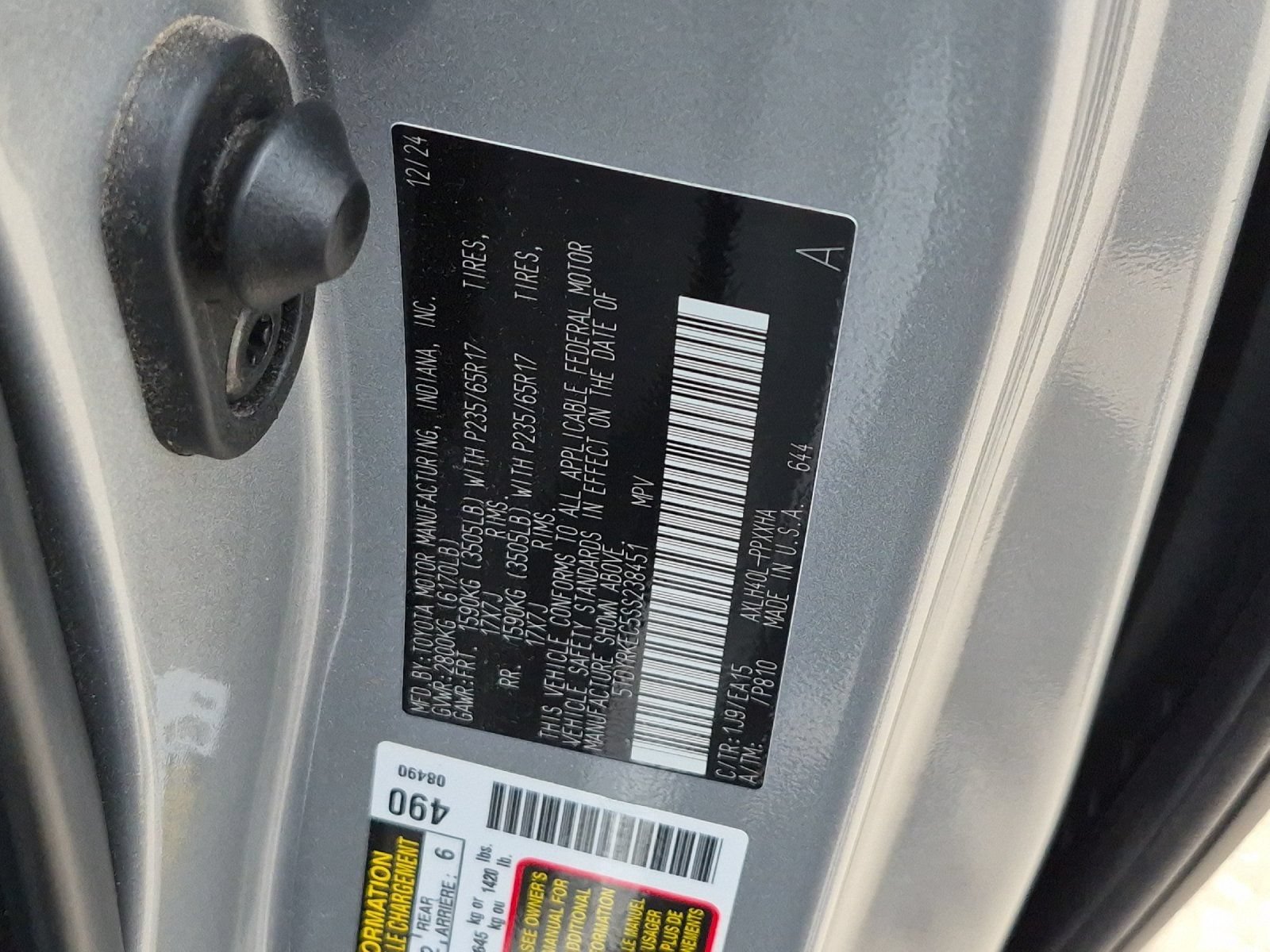 Used 2025 Toyota Sienna XLE FWD image 28