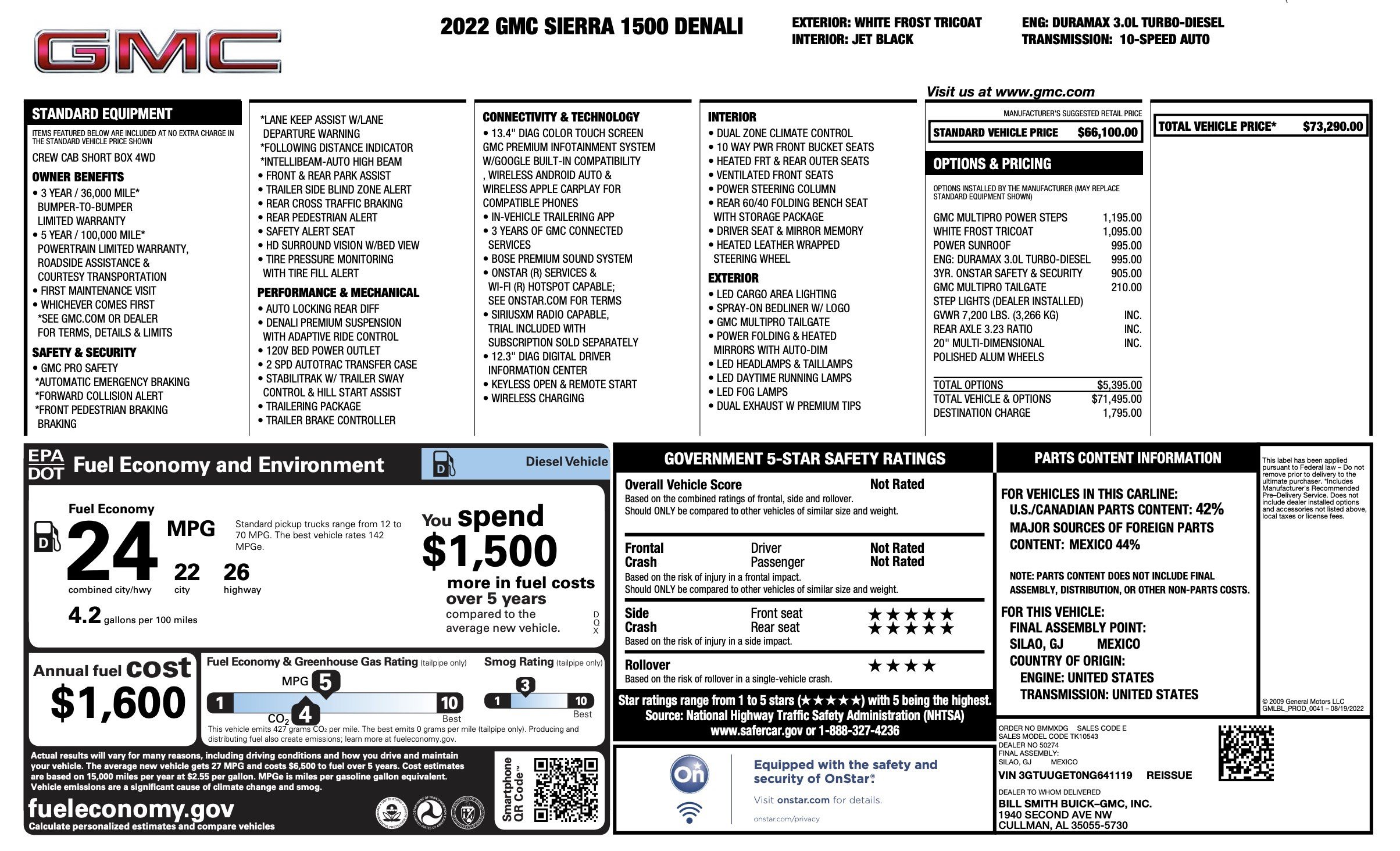 Used 2022 GMC Sierra 1500 Denali AWD/4WD image 4