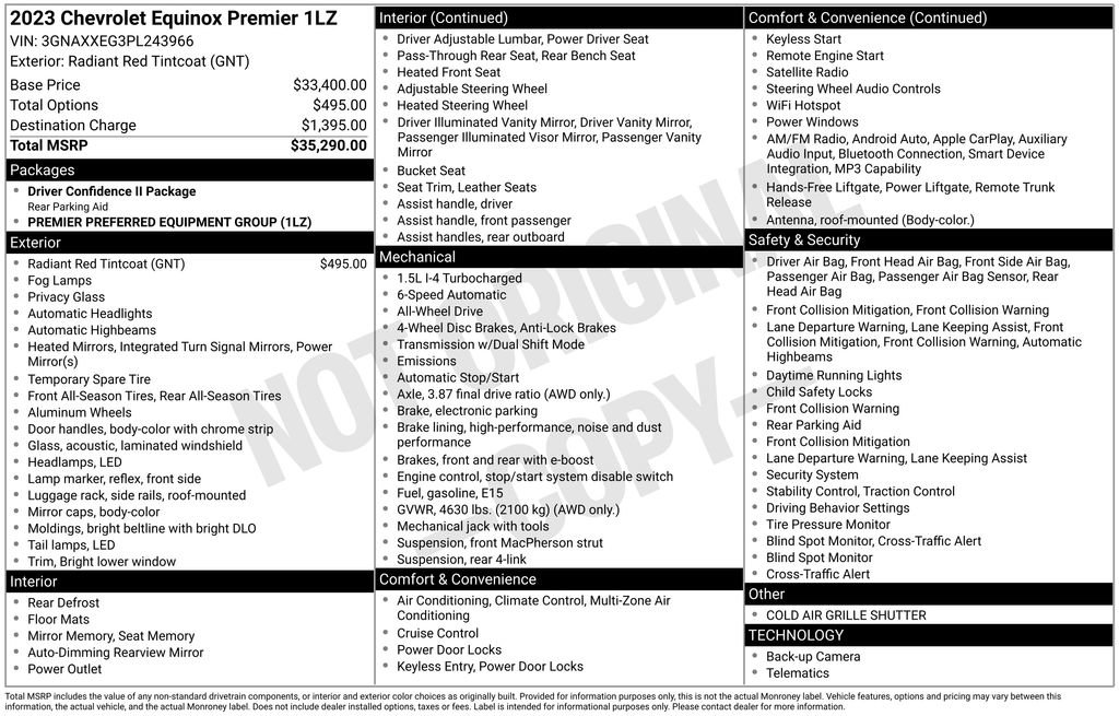 Used 2023 Chevrolet Equinox Premier AWD/4WD image 4
