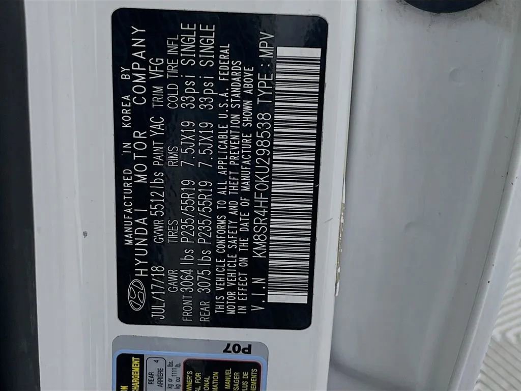 Used 2019 Hyundai Santa Fe XL w/ Cargo Package FWD image 35