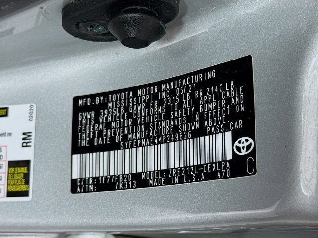 Certified 2021 Toyota Corolla LE FWD image 31