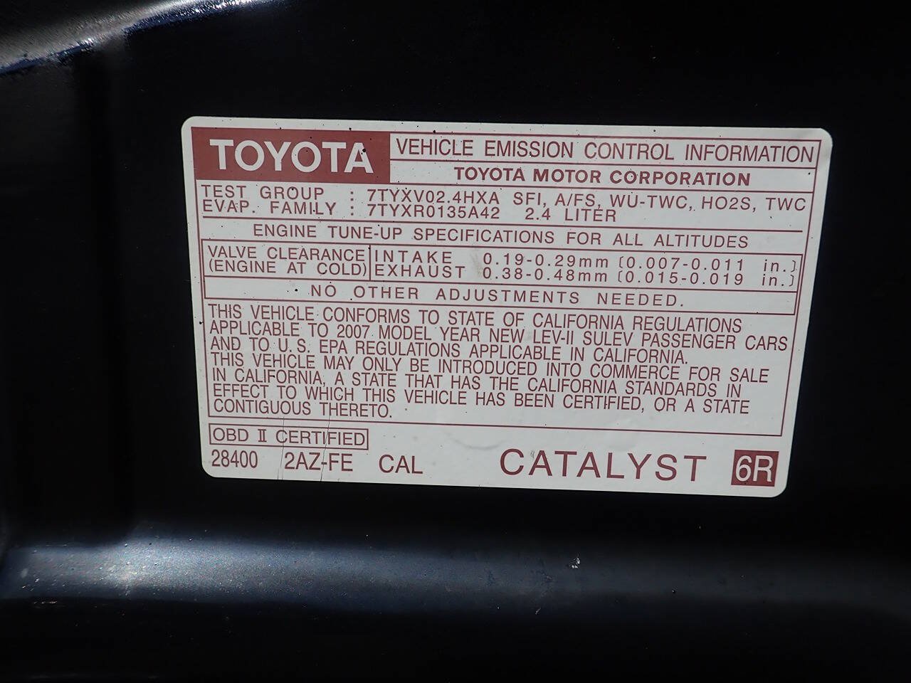 Used 2007 Toyota Camry CE FWD image 38