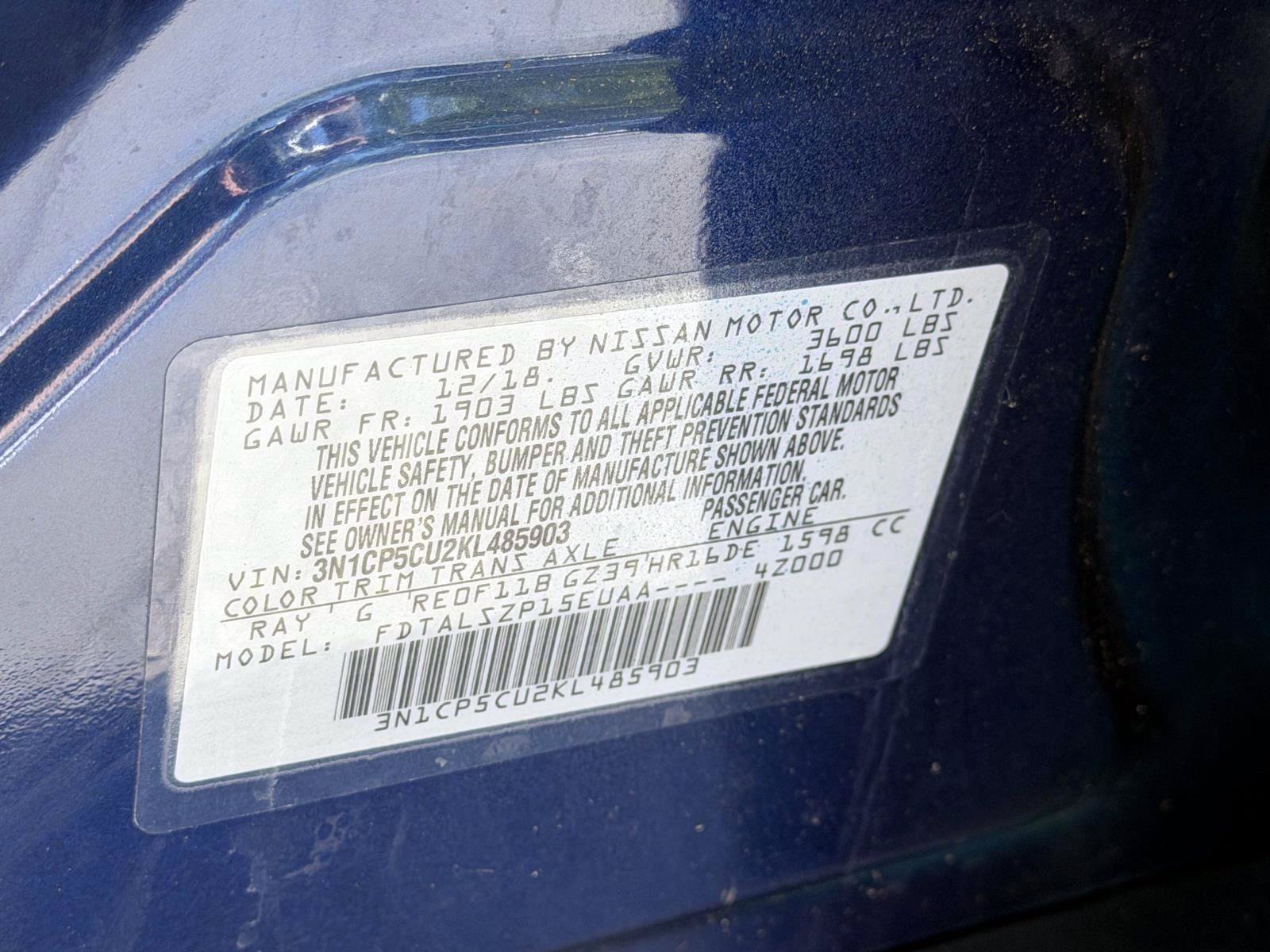 Used 2019 Nissan Kicks SV FWD image 18