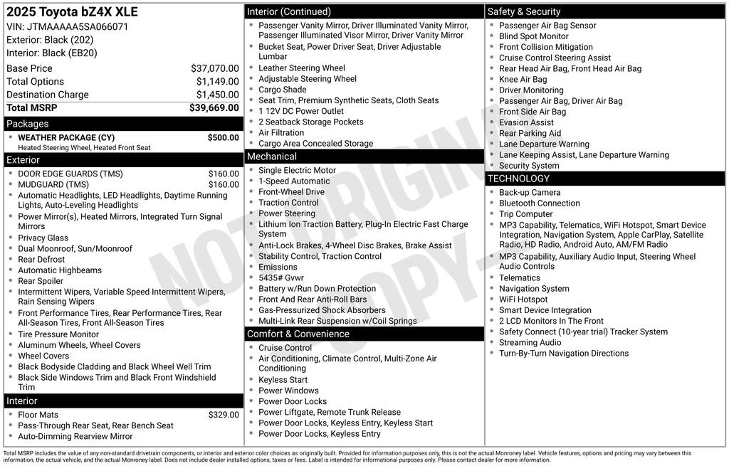Used 2025 Toyota bZ4X FWD w/ Weather Package image 72