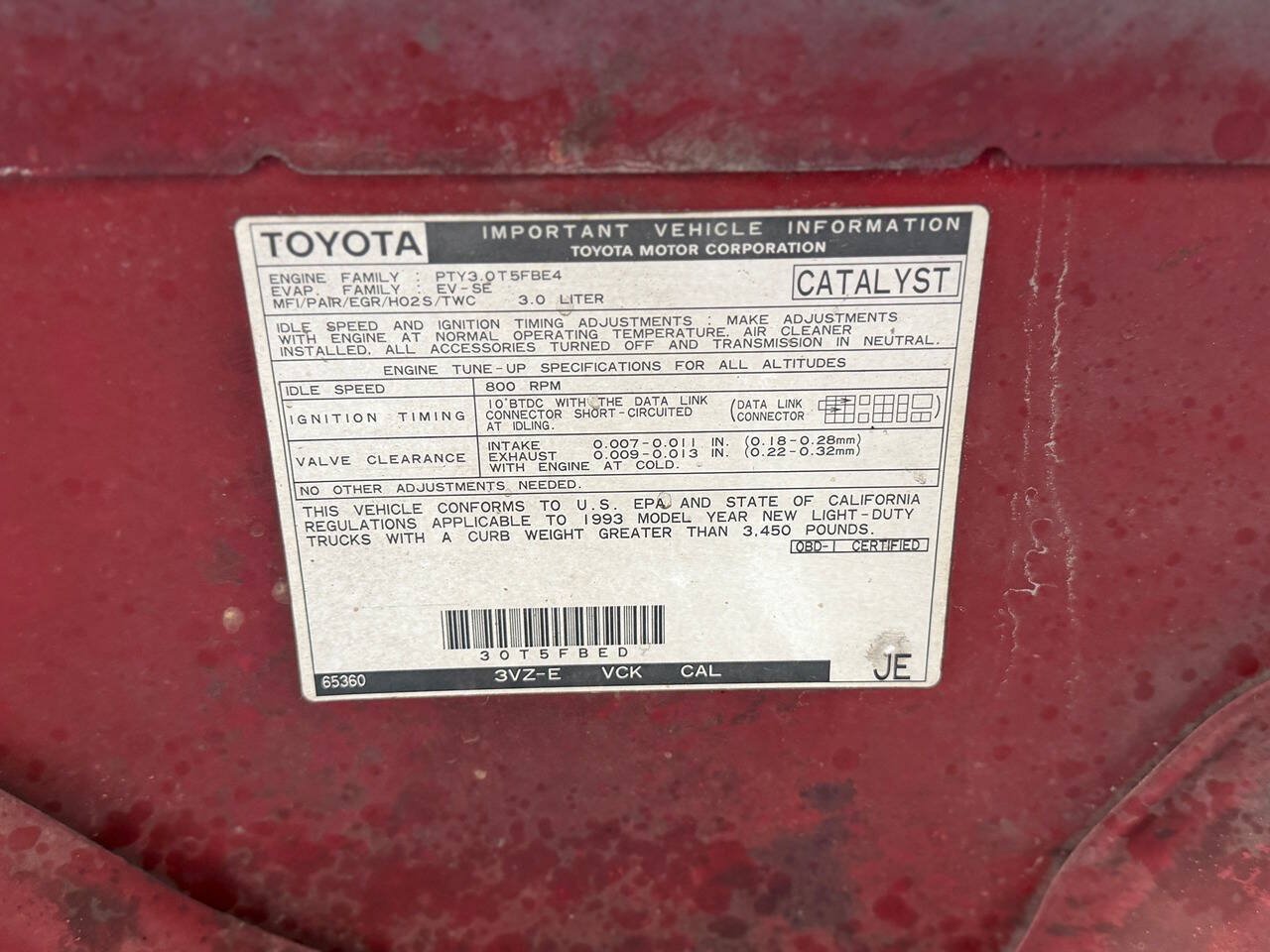 Used 1993 Toyota T100 SR5 AWD/4WD image 69