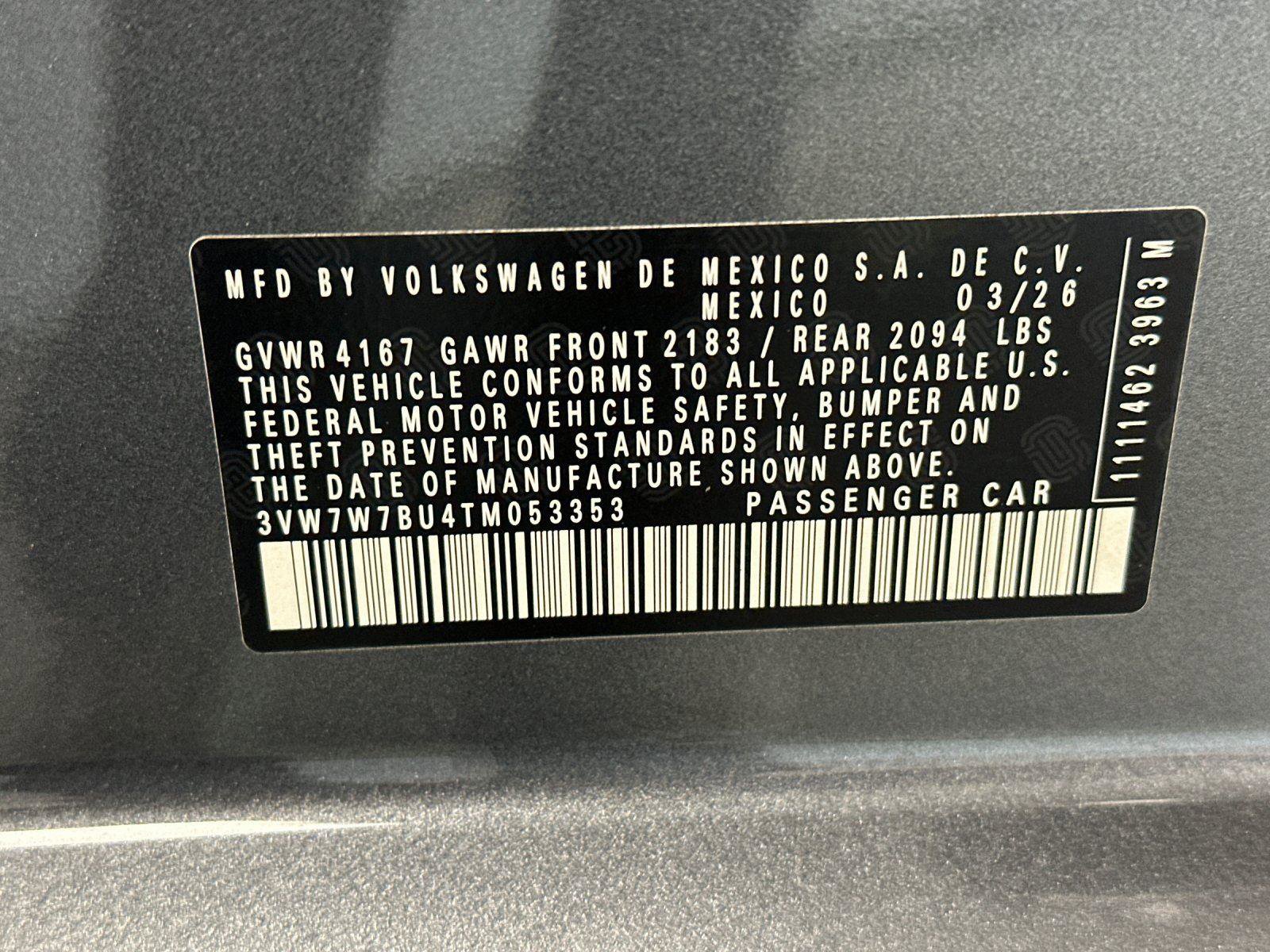 New 2026 Volkswagen Jetta SE FWD image 25