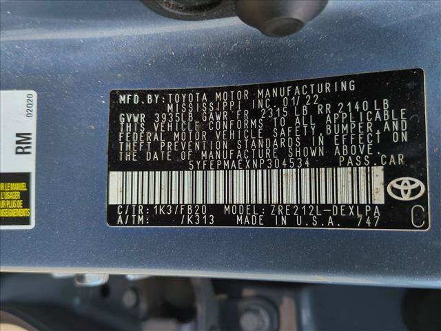 Certified 2022 Toyota Corolla LE FWD image 15