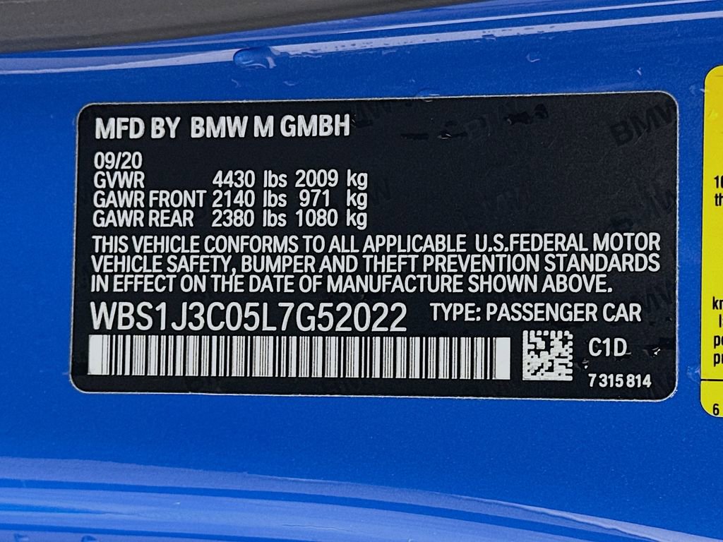 Used 2020 BMW M2 CS RWD image 31