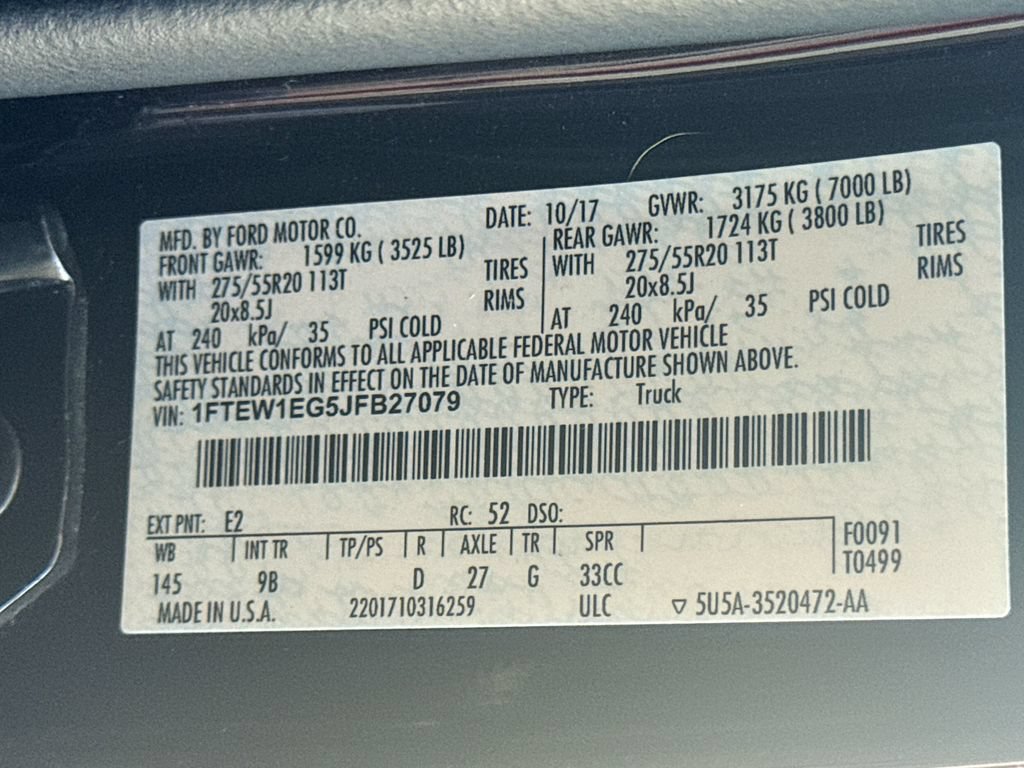 Used 2018 Ford F150 Platinum AWD/4WD image 32