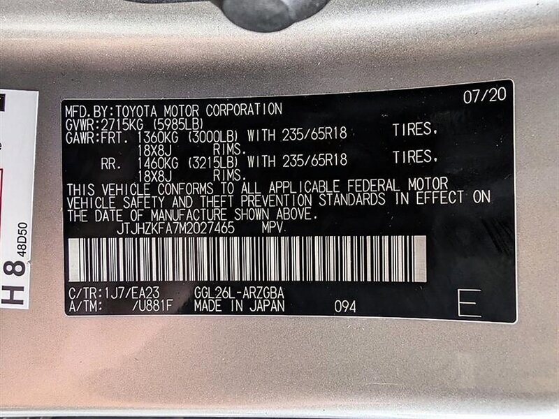 Used 2021 Lexus RX 350L Premium w/ Premium Package image 37