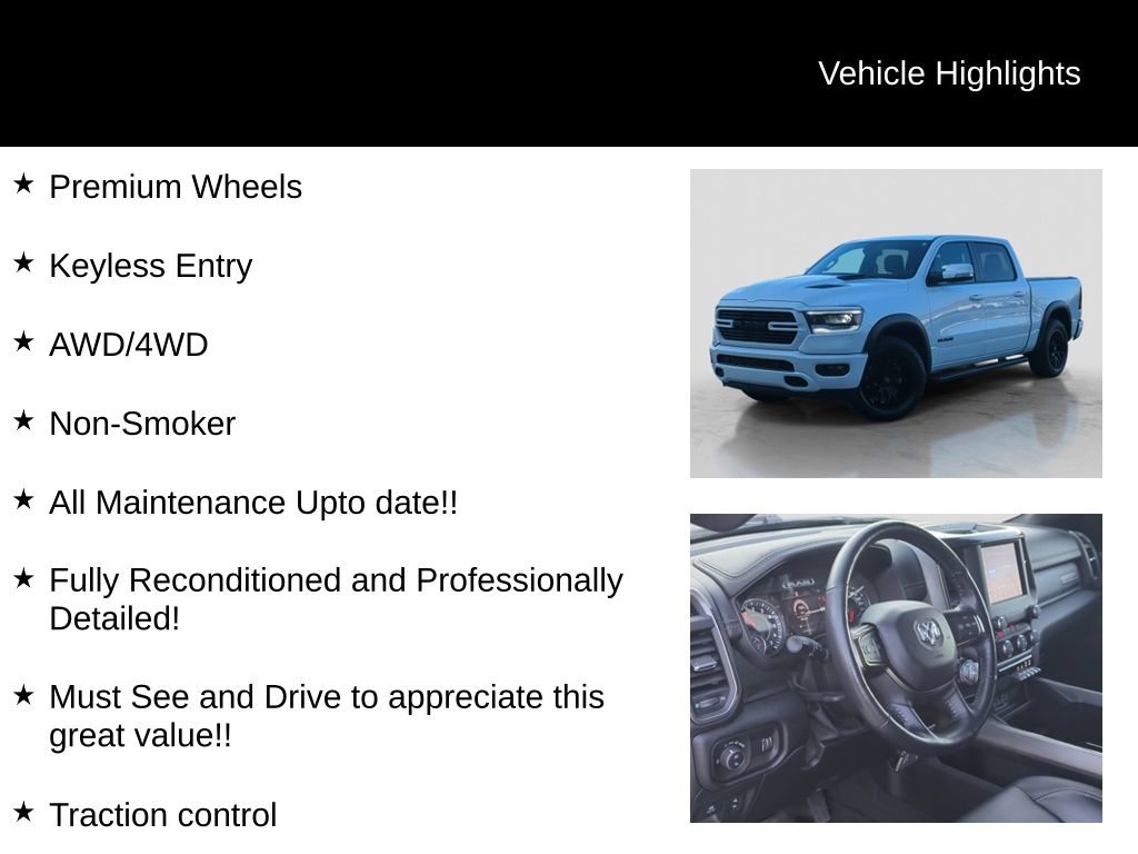 Used 2020 RAM 1500 Sport w/ Level 2 Equipment Goup w/2_L AWD/4WD image 11