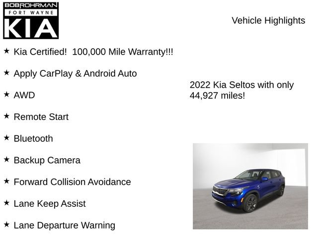 Certified 2022 Kia Seltos LX image 7