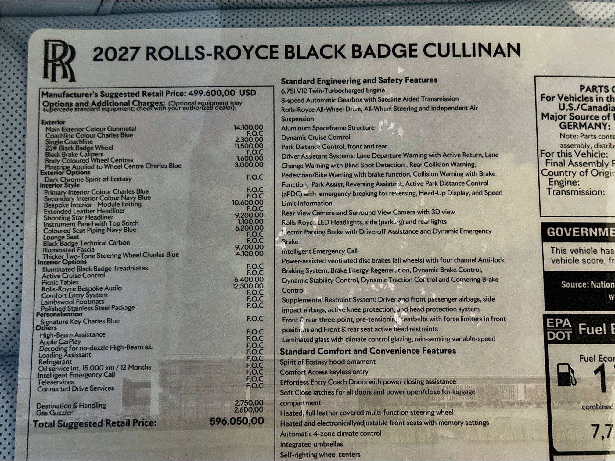 New 2027 Rolls-Royce Cullinan Black Badge AWD/4WD image 31