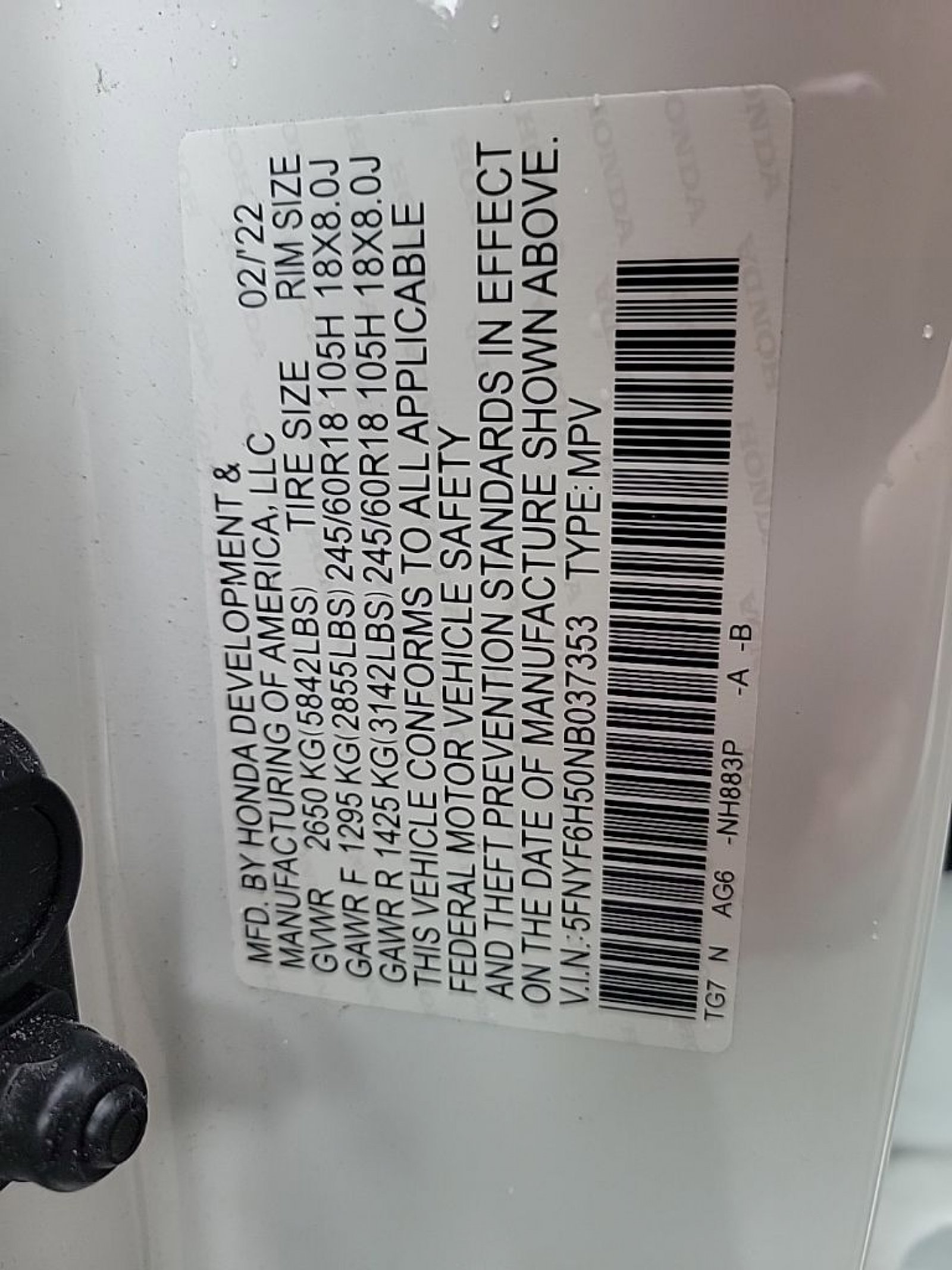 Certified 2022 Honda Pilot EX-L image 18