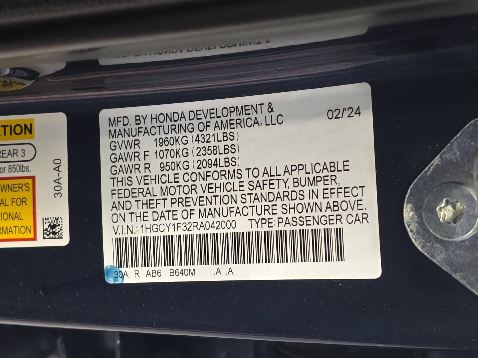 Used 2024 Honda Accord EX image 33