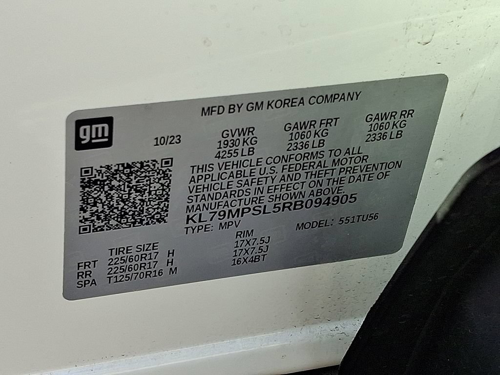 Certified 2024 Chevrolet TrailBlazer LT w/ LT Cold Weather Package FWD image 25