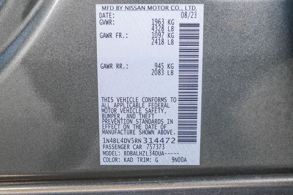 Used 2024 Nissan Altima 2.5 SV FWD image 31