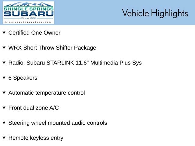 Certified 2023 Subaru WRX Premium AWD/4WD image 45