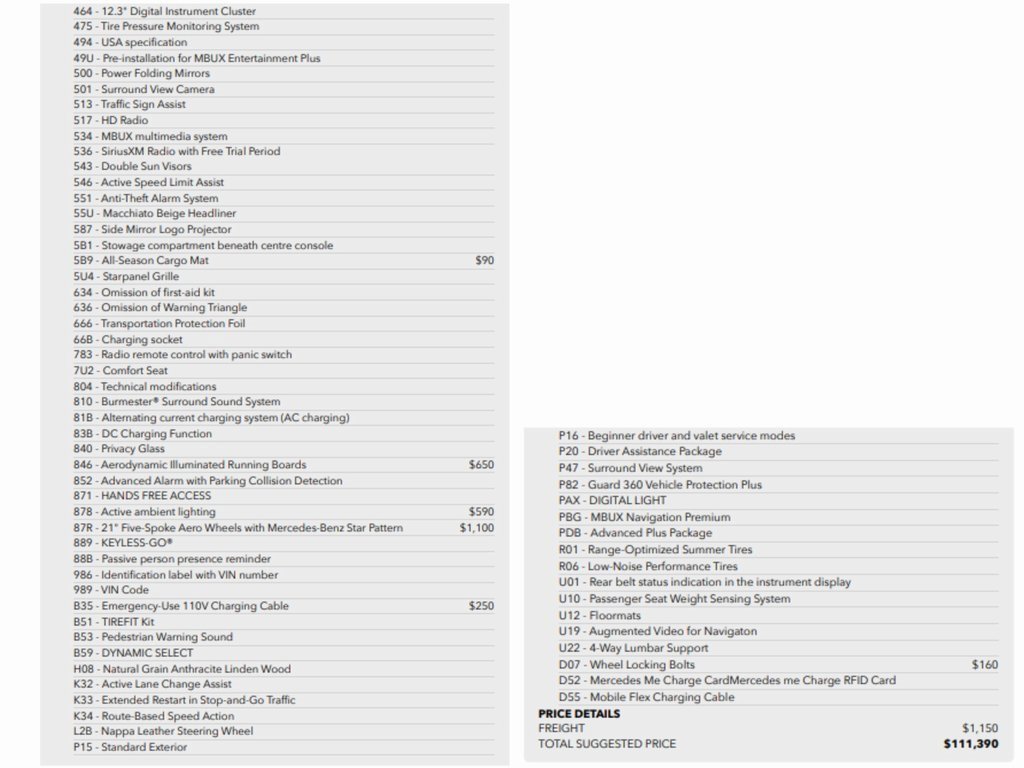 Used 2023 Mercedes-Benz EQS 450+ 4MATIC SUV image 3