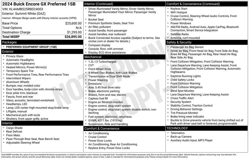 Used 2024 Buick Encore GX Preferred image 4