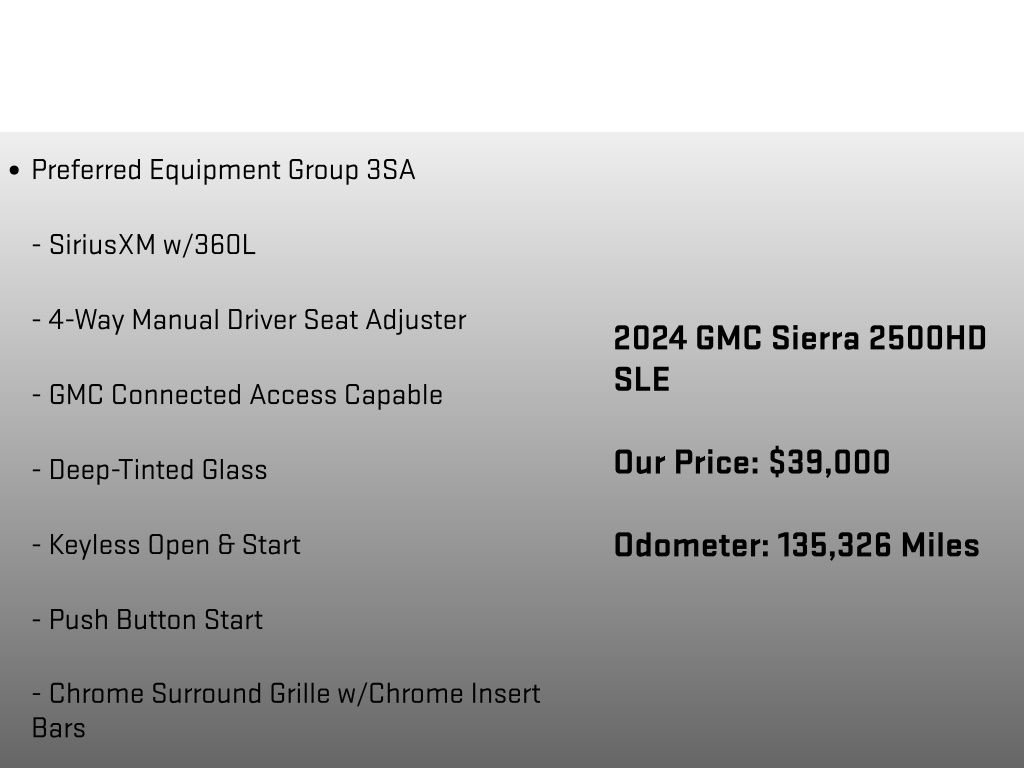 Used 2024 GMC Sierra 2500 SLE w/ SLE Value Package; image 6