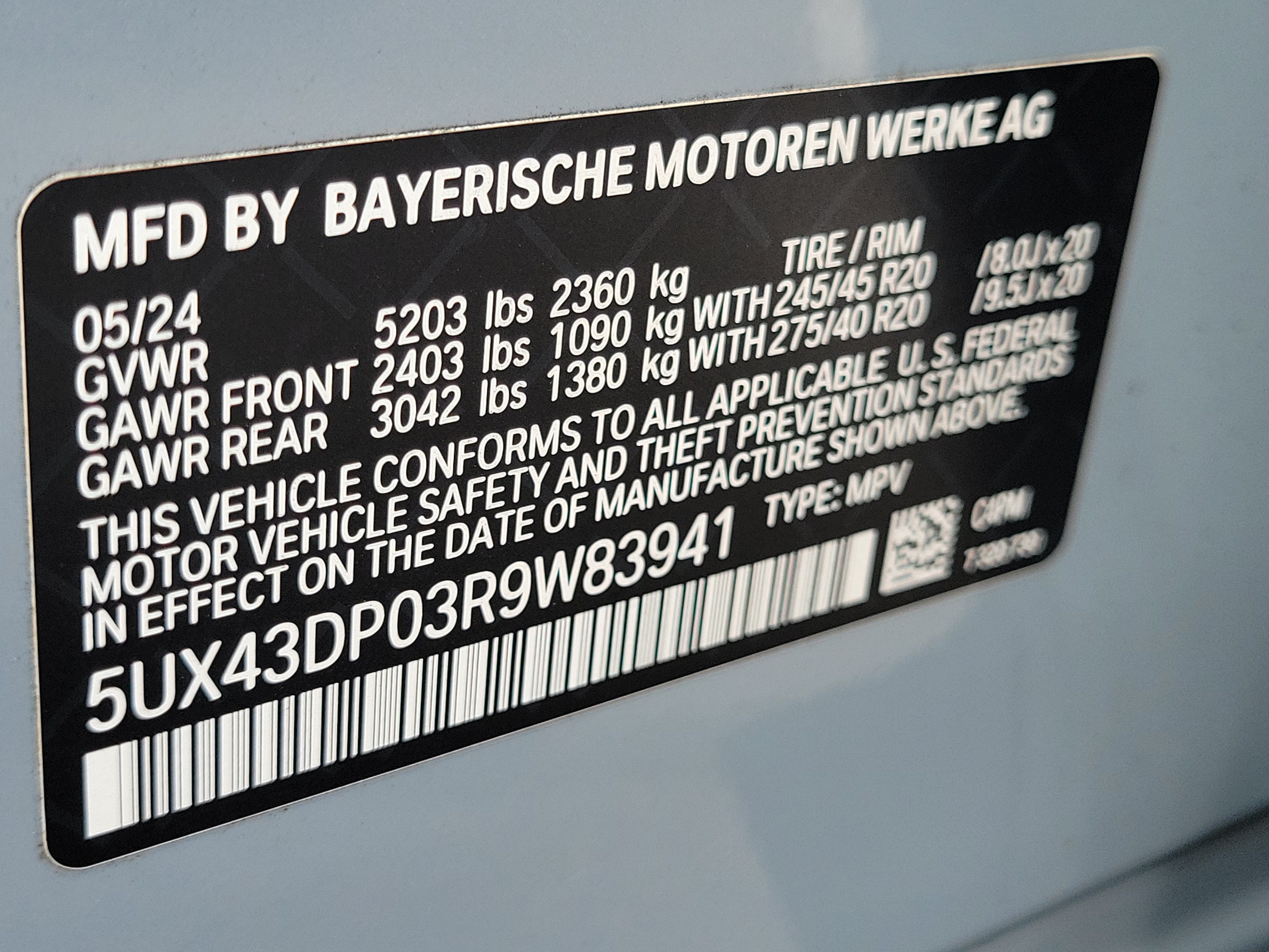 Certified 2024 BMW X3 sDrive30i w/ M Sport Package RWD image 10