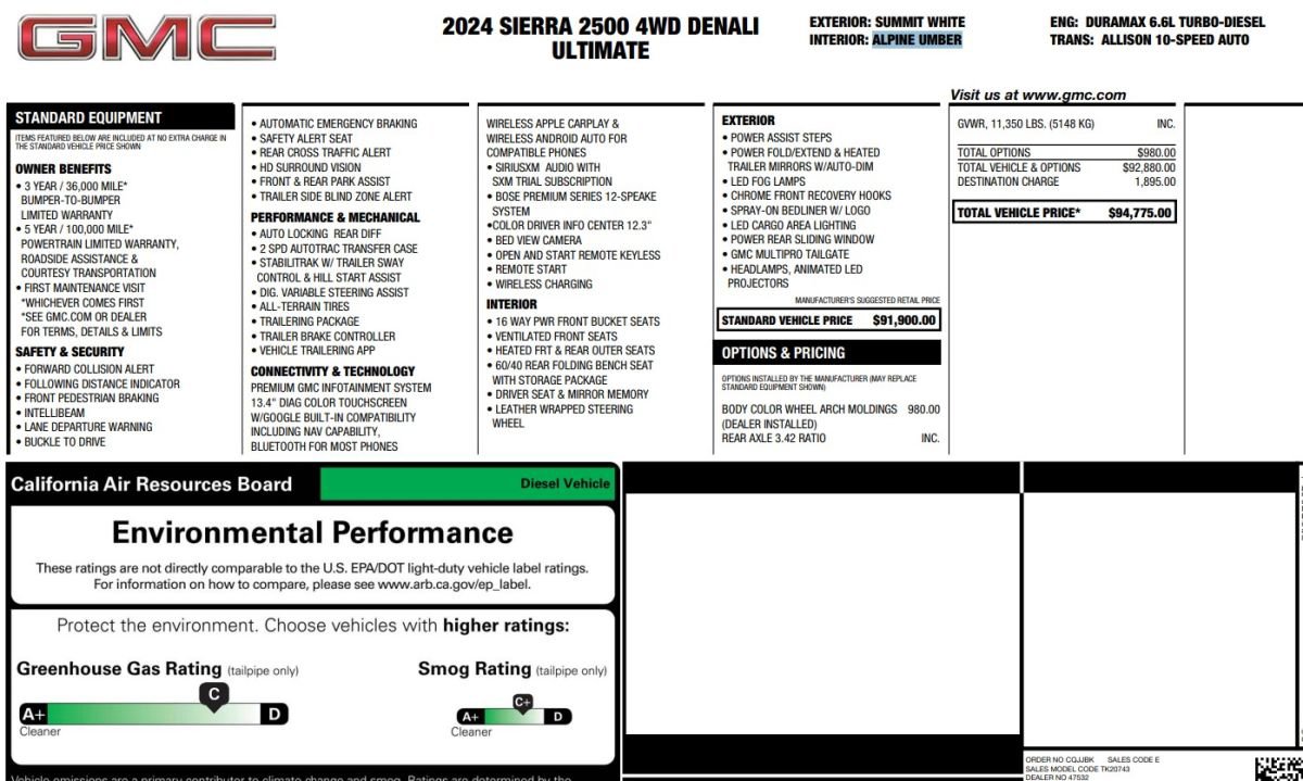 Used 2024 GMC Sierra 2500 Denali Ultimate AWD/4WD image 15