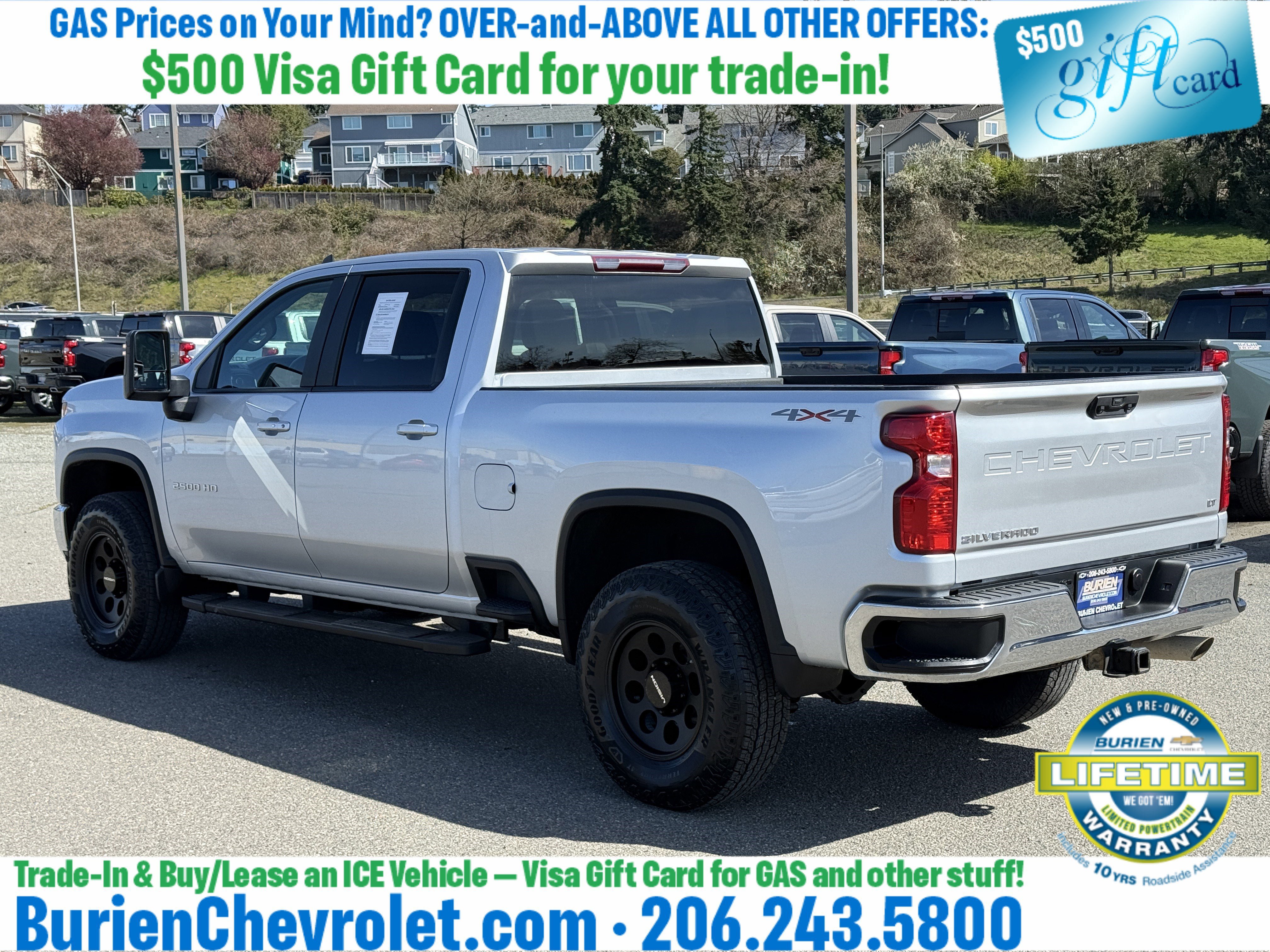 Used 2022 Chevrolet Silverado 2500 LT w/ Convenience Package AWD/4WD image 3