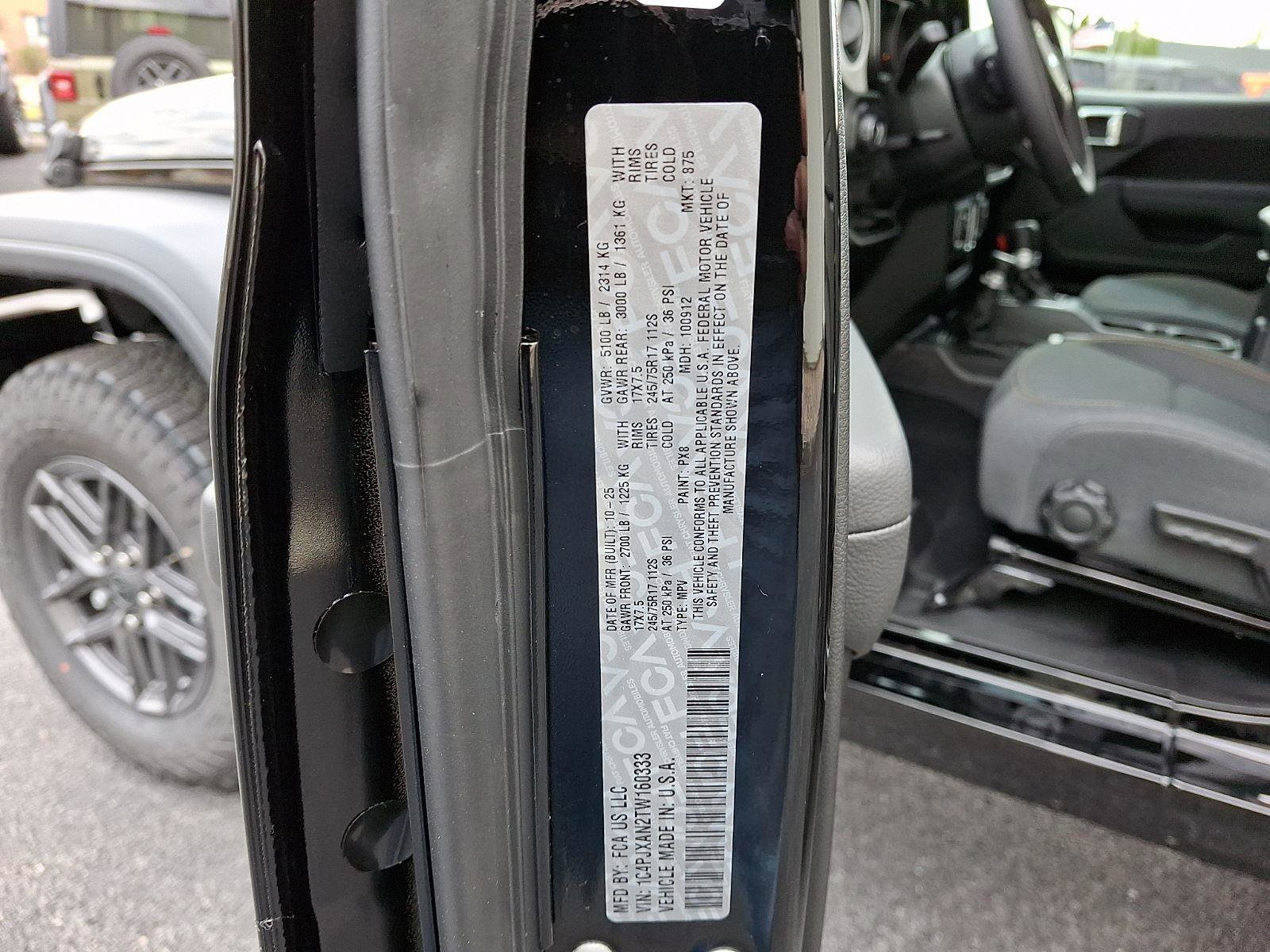 New 2026 Jeep Wrangler Sport S image 19