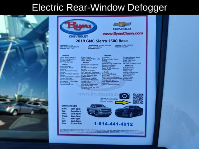 Used 2019 GMC Sierra 1500 2WD Regular Cab w/ Convenience Package image 13