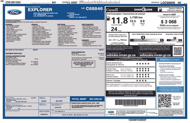 Used 2020 Ford Explorer Platinum AWD/4WD image 8