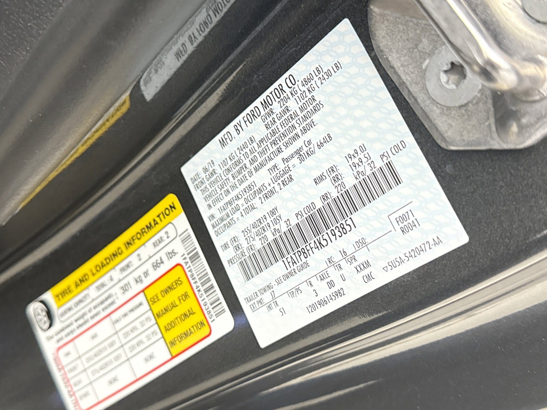 Used 2019 Ford Mustang GT Premium w/ GT Performance Package image 22