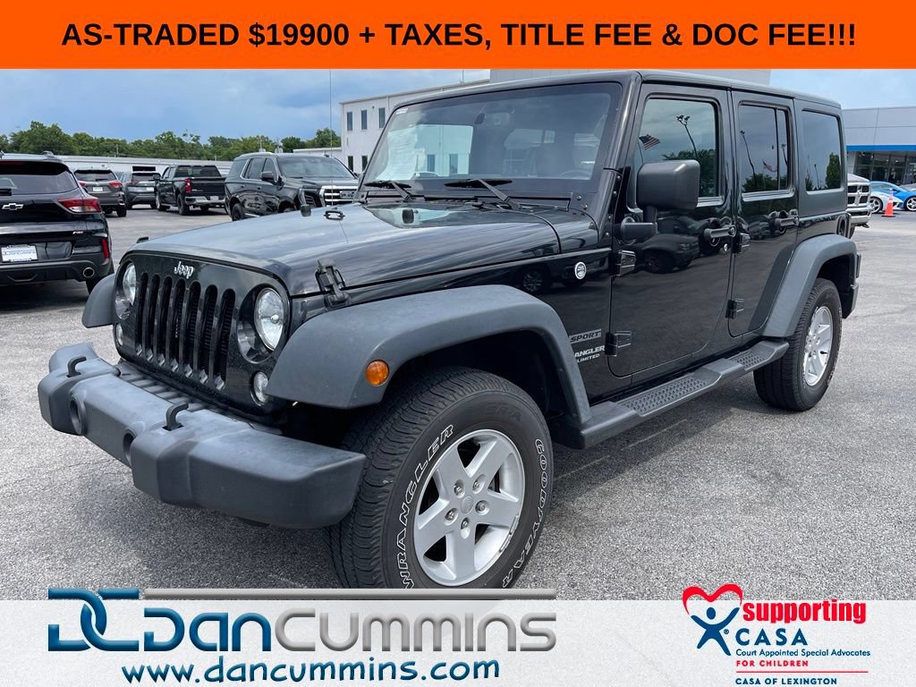 Used 2017 Jeep Wrangler Unlimited Sport w/ Quick Order Package 24S AWD/4WD image 1