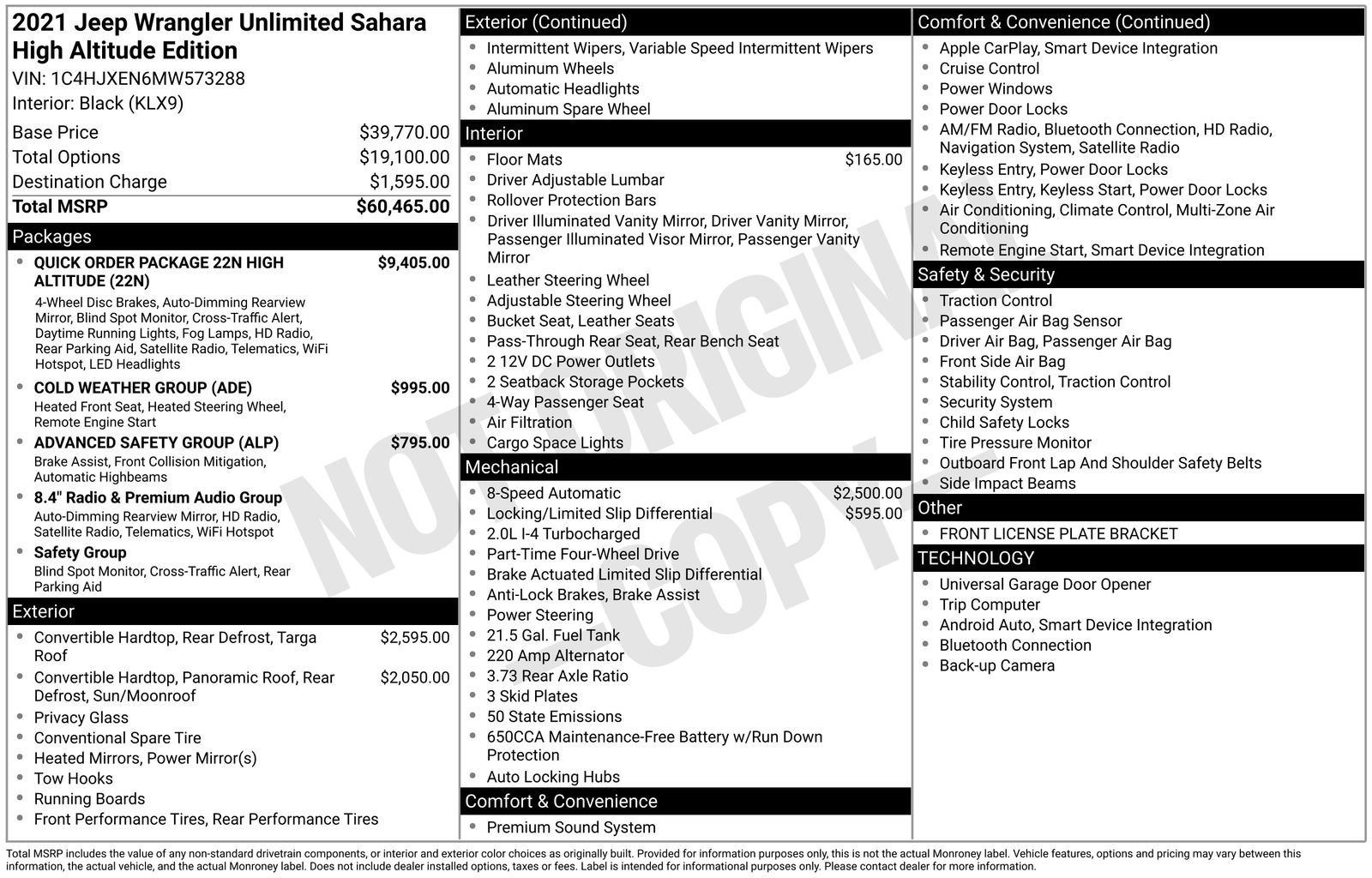 Used 2021 Jeep Wrangler Unlimited Sahara image 35