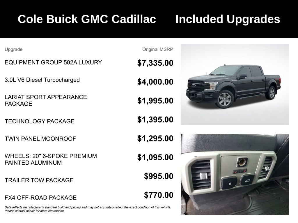 Used 2018 Ford F150 Lariat w/ Equipment Group 502A Luxury image 3