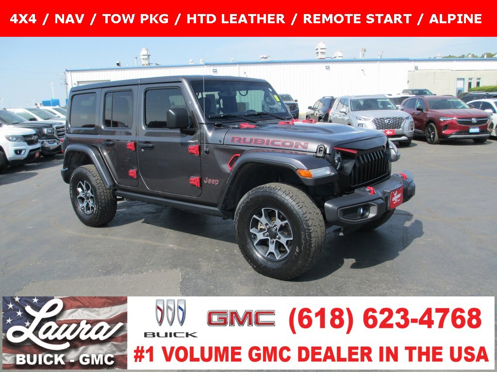 Used 2019 Jeep Wrangler Unlimited Rubicon w/ Uconnect 4C Nav & Sound Group image 1