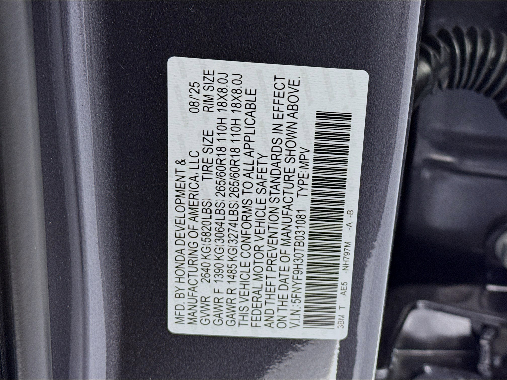 New 2026 Honda Passport RTL image 32