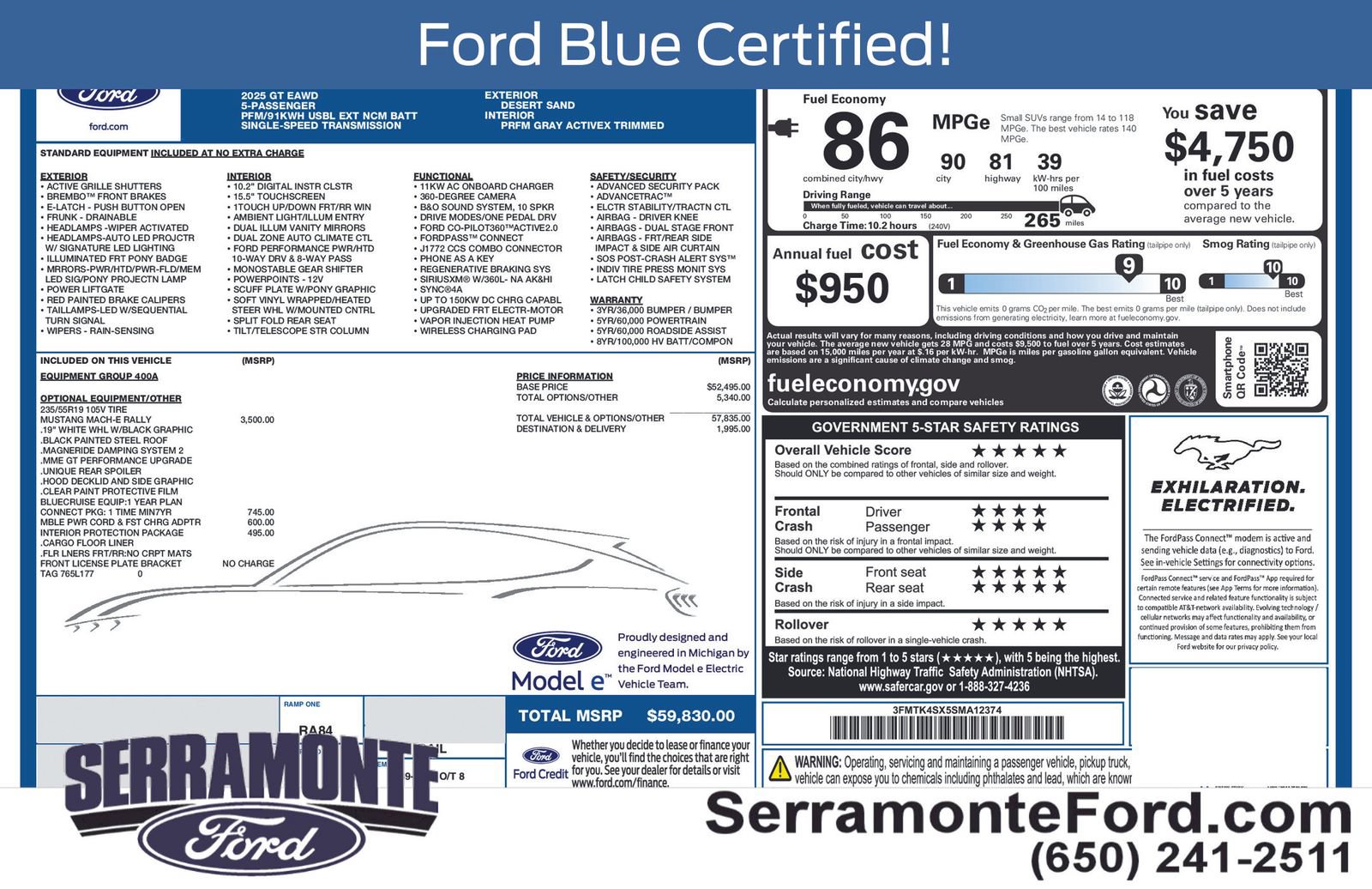 Used 2025 Ford Mustang Mach-E GT AWD/4WD image 17