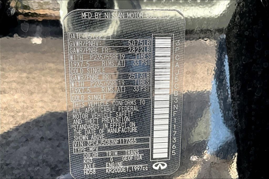 Certified 2022 INFINITI QX50 Essential image 46