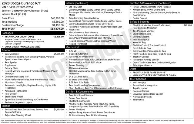 Used 2020 Dodge Durango R/T w/ Technology Group image 24