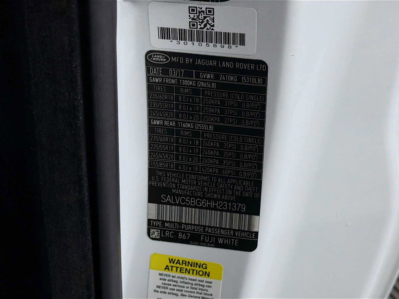 Used 2017 Land Rover Range Rover Evoque SE Dynamic image 29