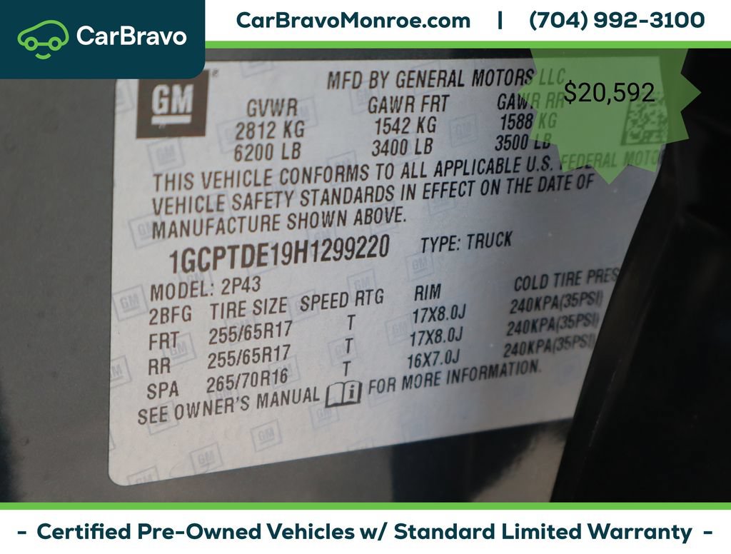 Certified 2017 Chevrolet Colorado Z71 AWD/4WD image 46