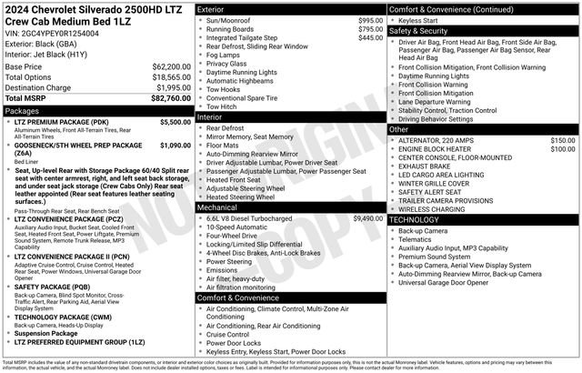 Used 2024 Chevrolet Silverado 2500 LTZ w/ LTZ Premium Package AWD/4WD image 40