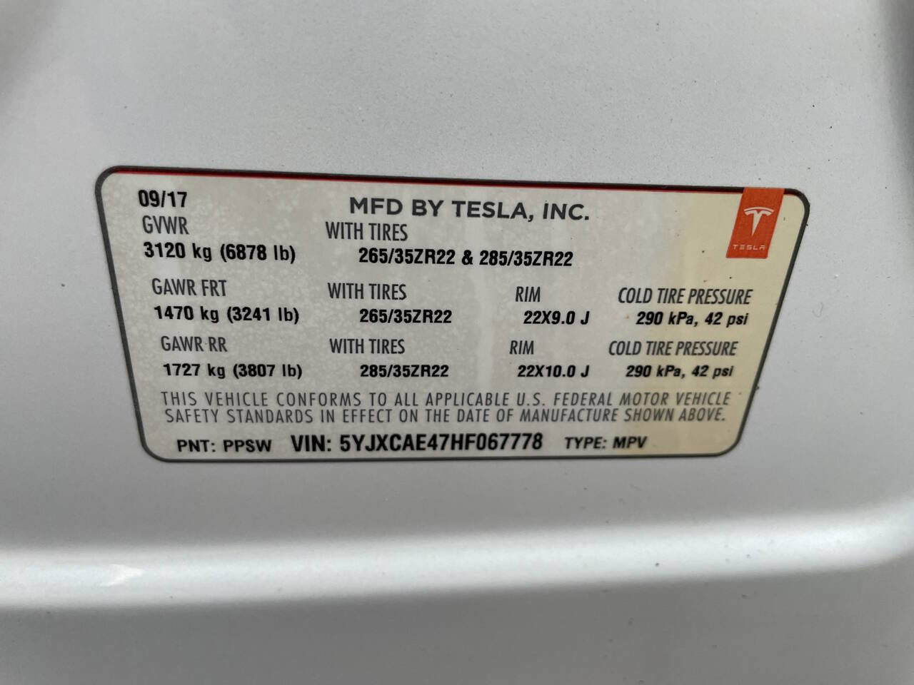 Used 2017 Tesla Model X P100D image 74