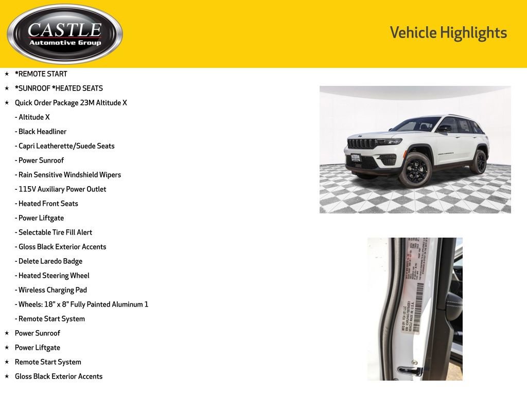 New 2025 Jeep Grand Cherokee Altitude image 3