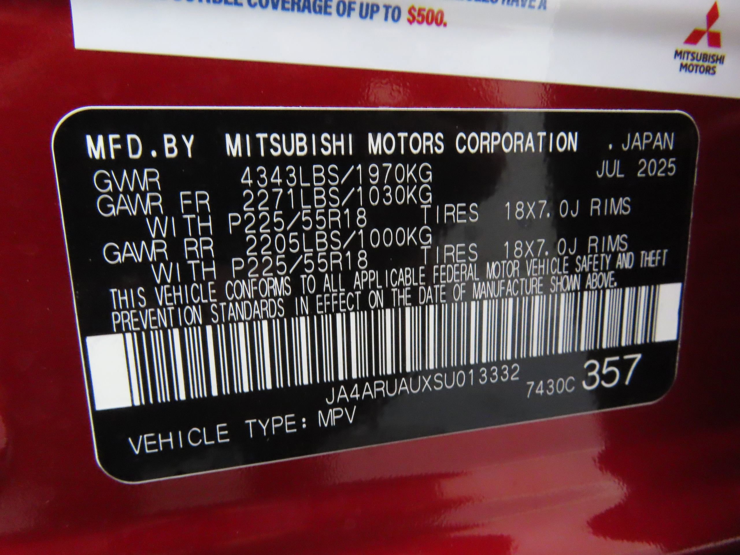 New 2025 Mitsubishi Outlander Sport ES image 26