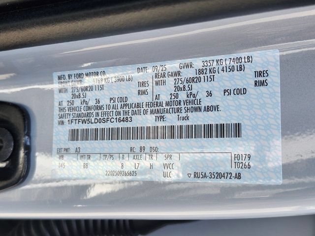 Certified 2025 Ford F150 Lariat w/ Equipment Group 502A High AWD/4WD image 34