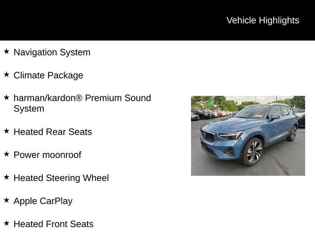 Certified 2025 Volvo XC40 B5 Ultra w/ Climate Package AWD/4WD image 2